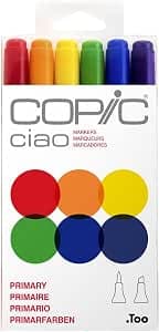 Copic Ciao Alcohol Markers, Set of 6