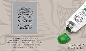 Winsor & Newton Designers Gouache, Set of 6 Tubes