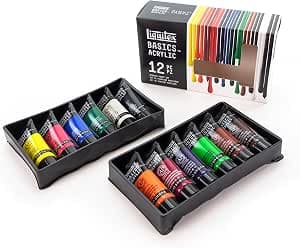 Liquitex BASICS Acrylic Paint Set, 12 Tubes