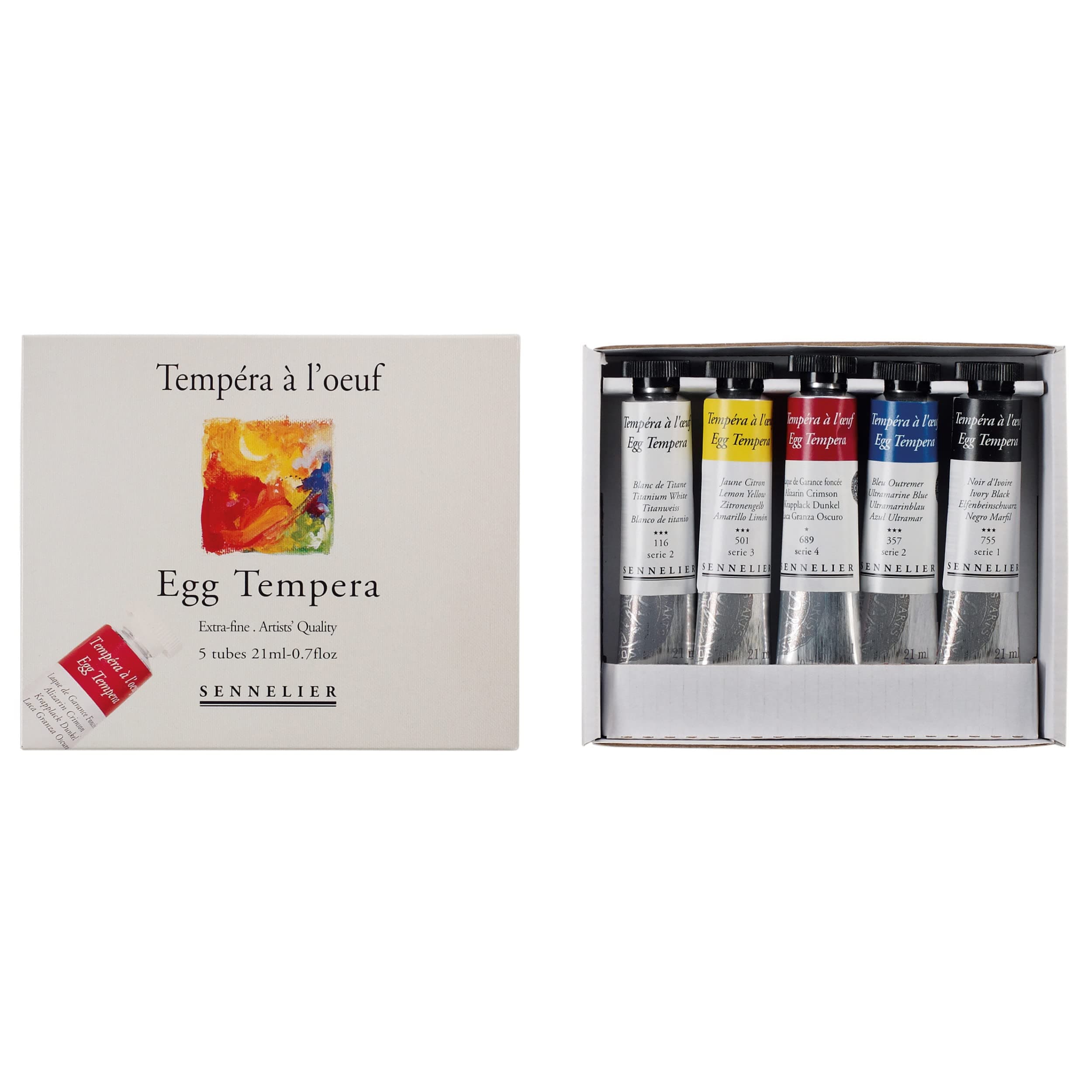 Sennelier Egg Tempera Set, Assorted Colors
